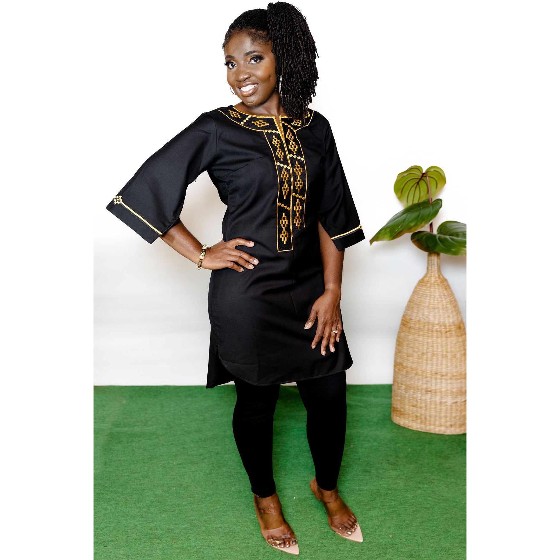 Black lady of Wakanda flex dress