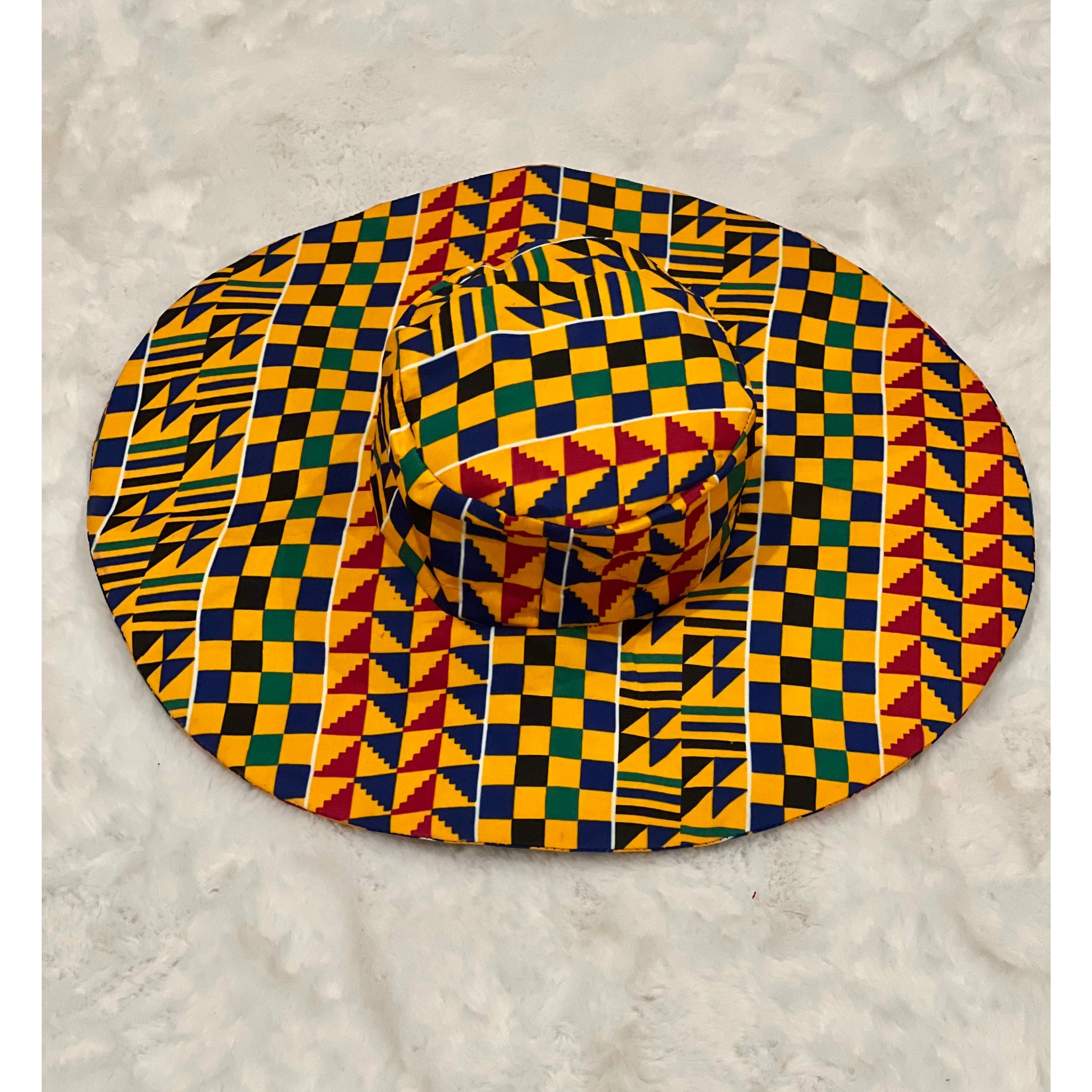 Satin Lined African Print Summer/Beach hat