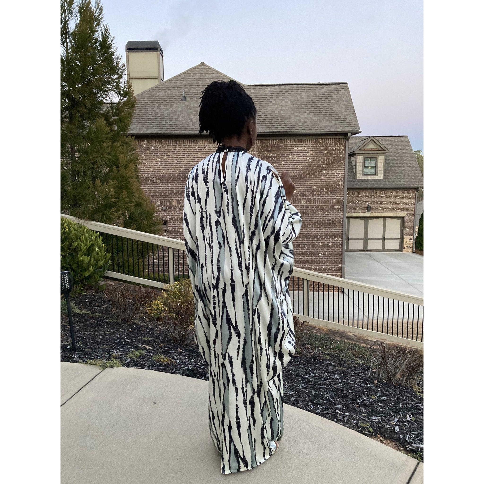 High Neck luxury Kaftan (One size fits most)
