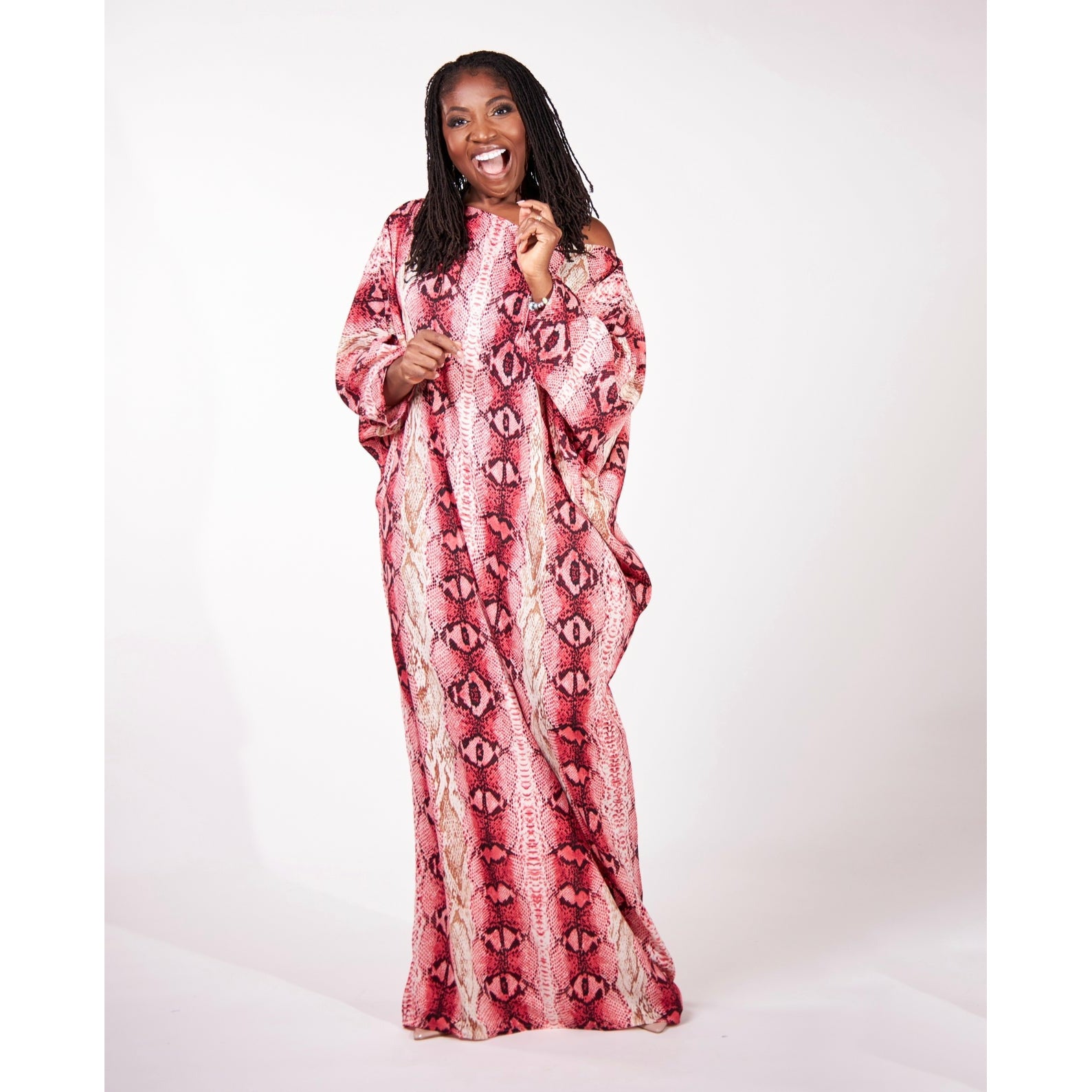 Slit Neck Luxury  Kaftan ( One size fits most)
