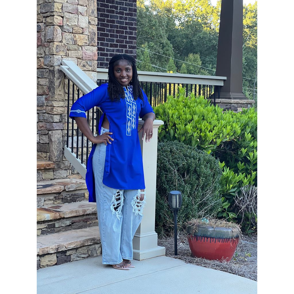 Blue Lady of Wakanda flex dress