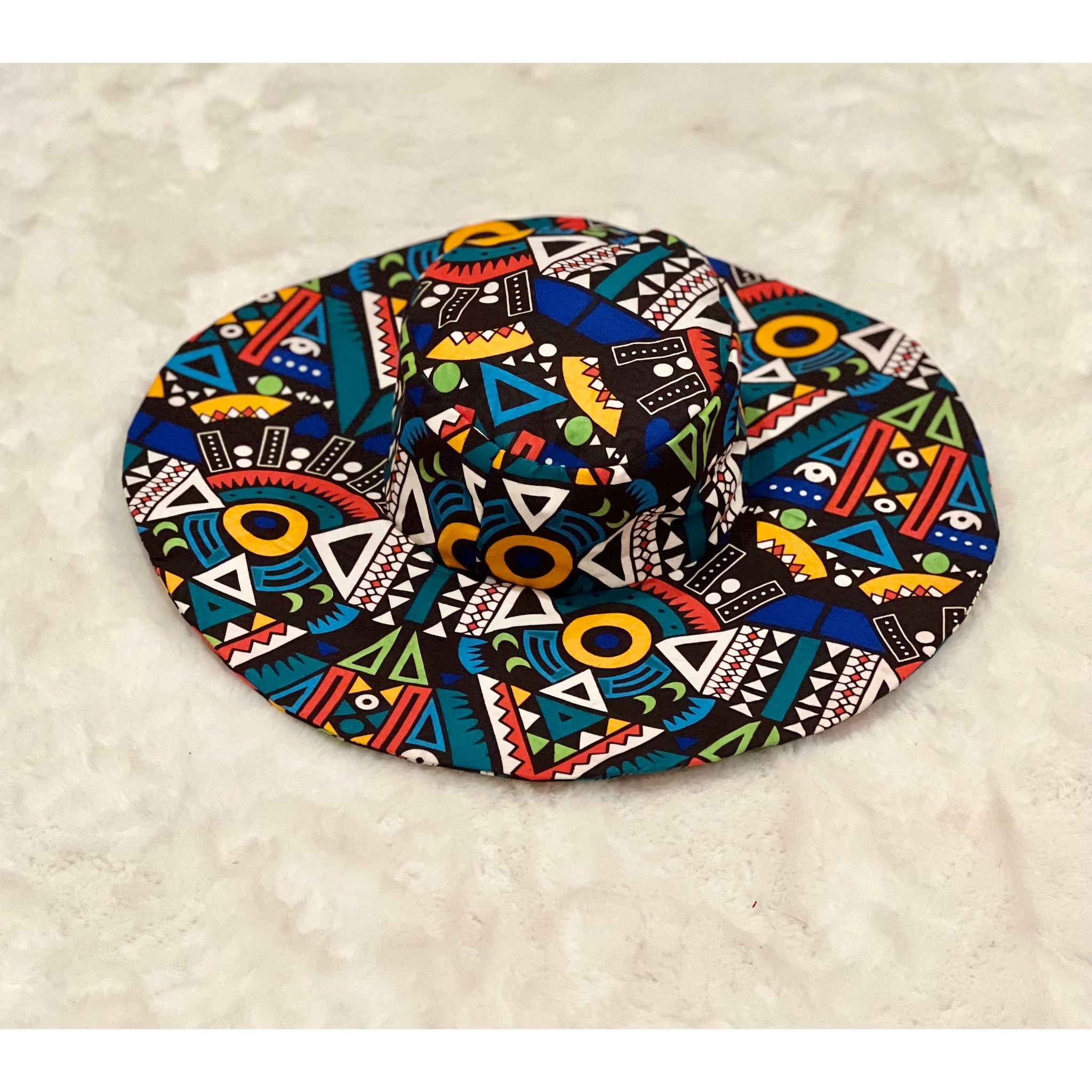 Satin Lined African Print Summer/Beach hat
