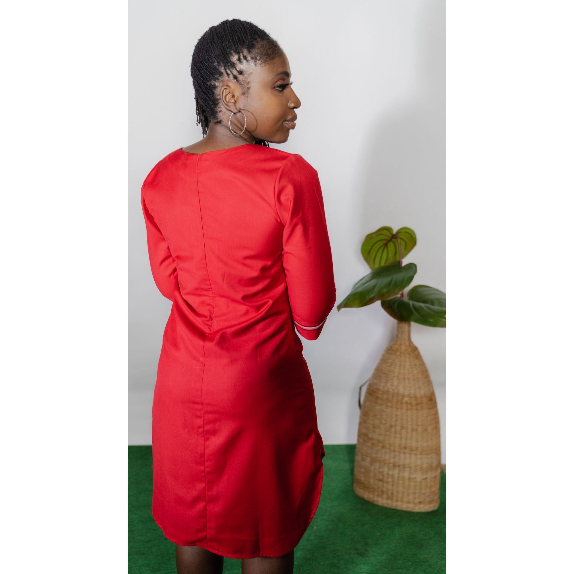 Red Lady of Wakanda flex dress