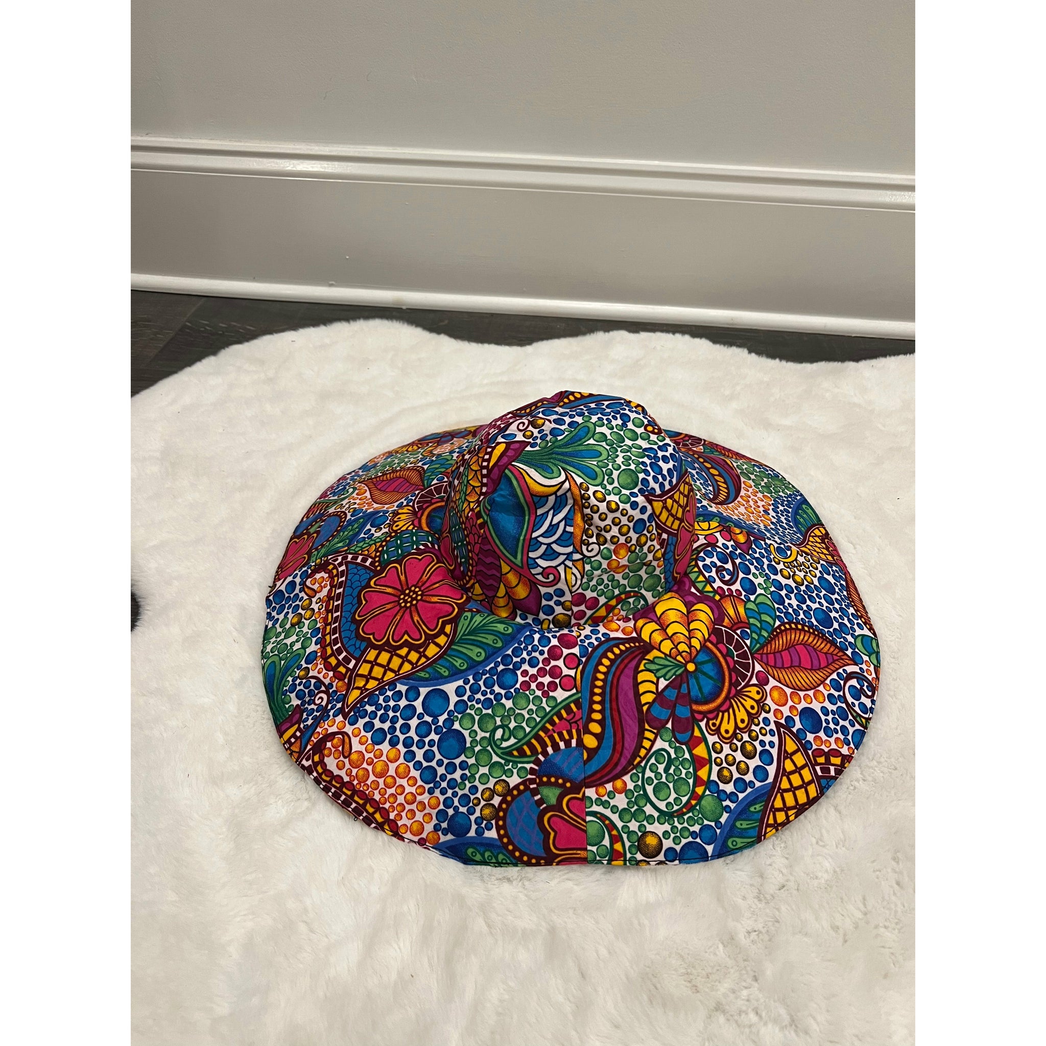 African Print Summer/beach hat