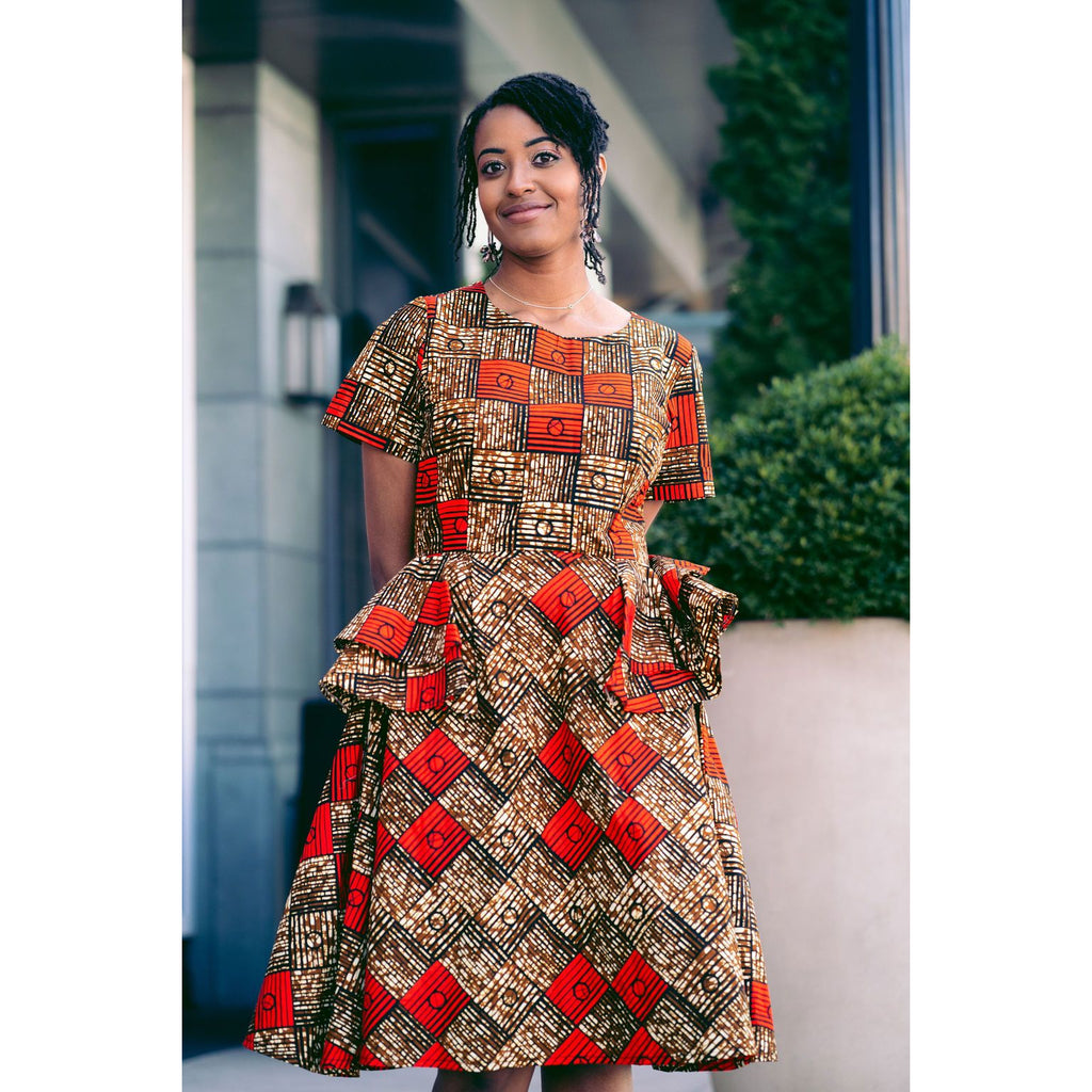 Stylishly Bold African Print Dress
