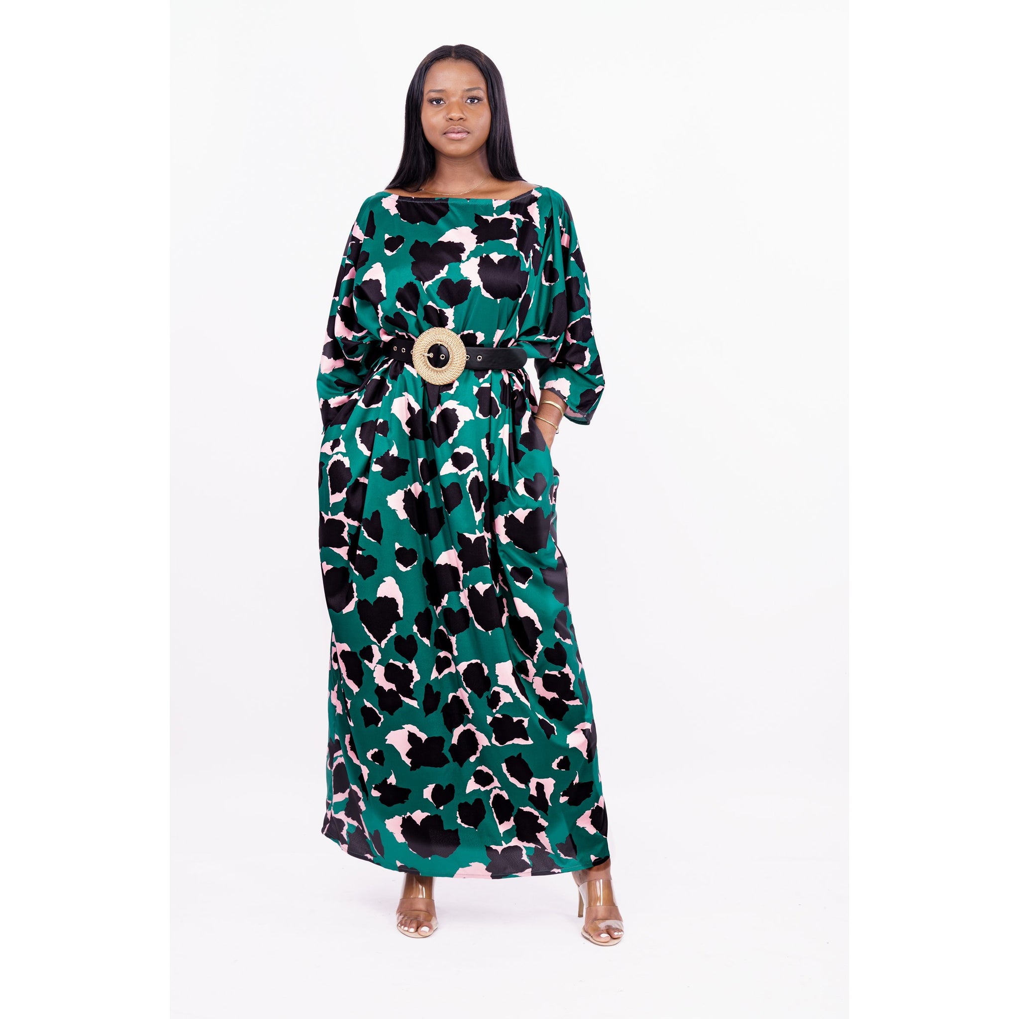 Boat Neck Luxury Handmade Kaftan (Two sizes)