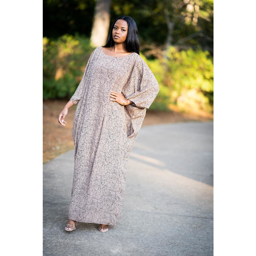 Boat Neck Luxury Handmade Kaftan (Two sizes)