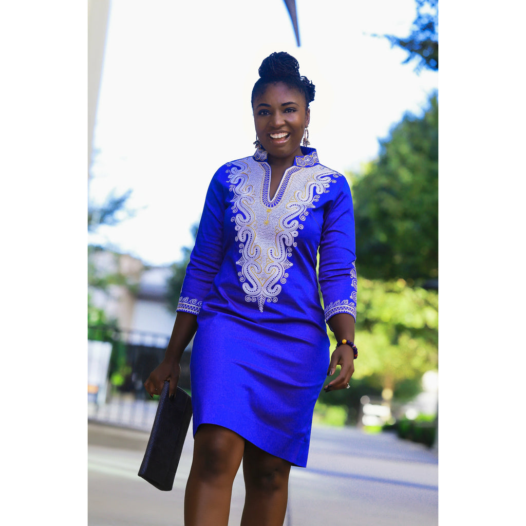 Lady of Wakanda Embroidery Dress Awura's Wardrobe Lady of Wakanda Embroidery Dress Awura's Wardrobe