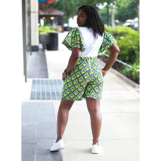 beautiful African print romper