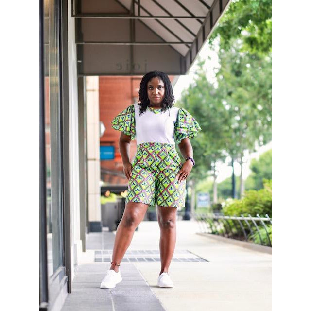 beautiful African print romper
