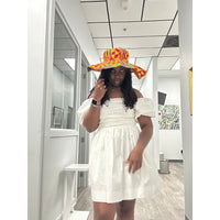 Kente African print Summer/Beach Hat