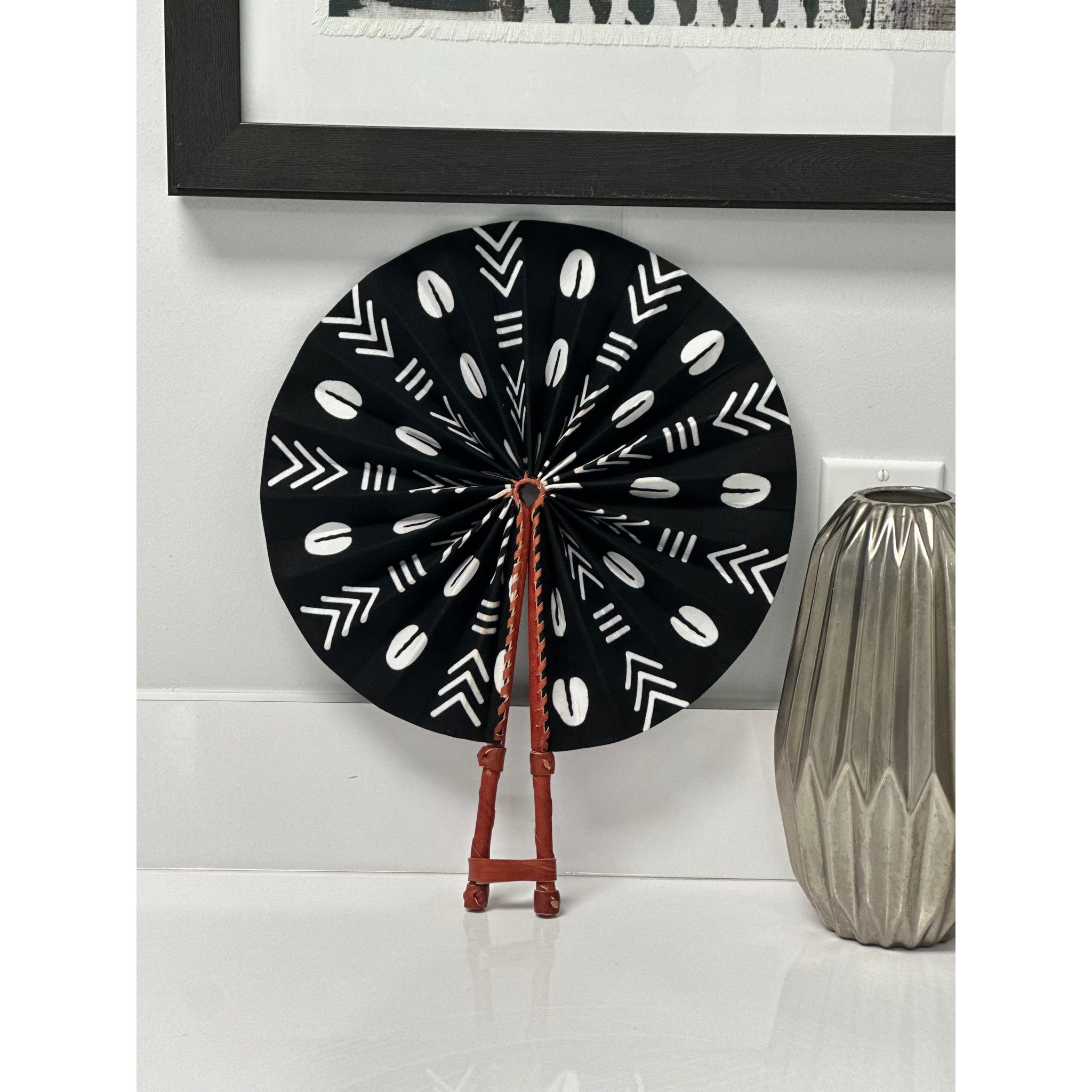 Sika African print folding fan