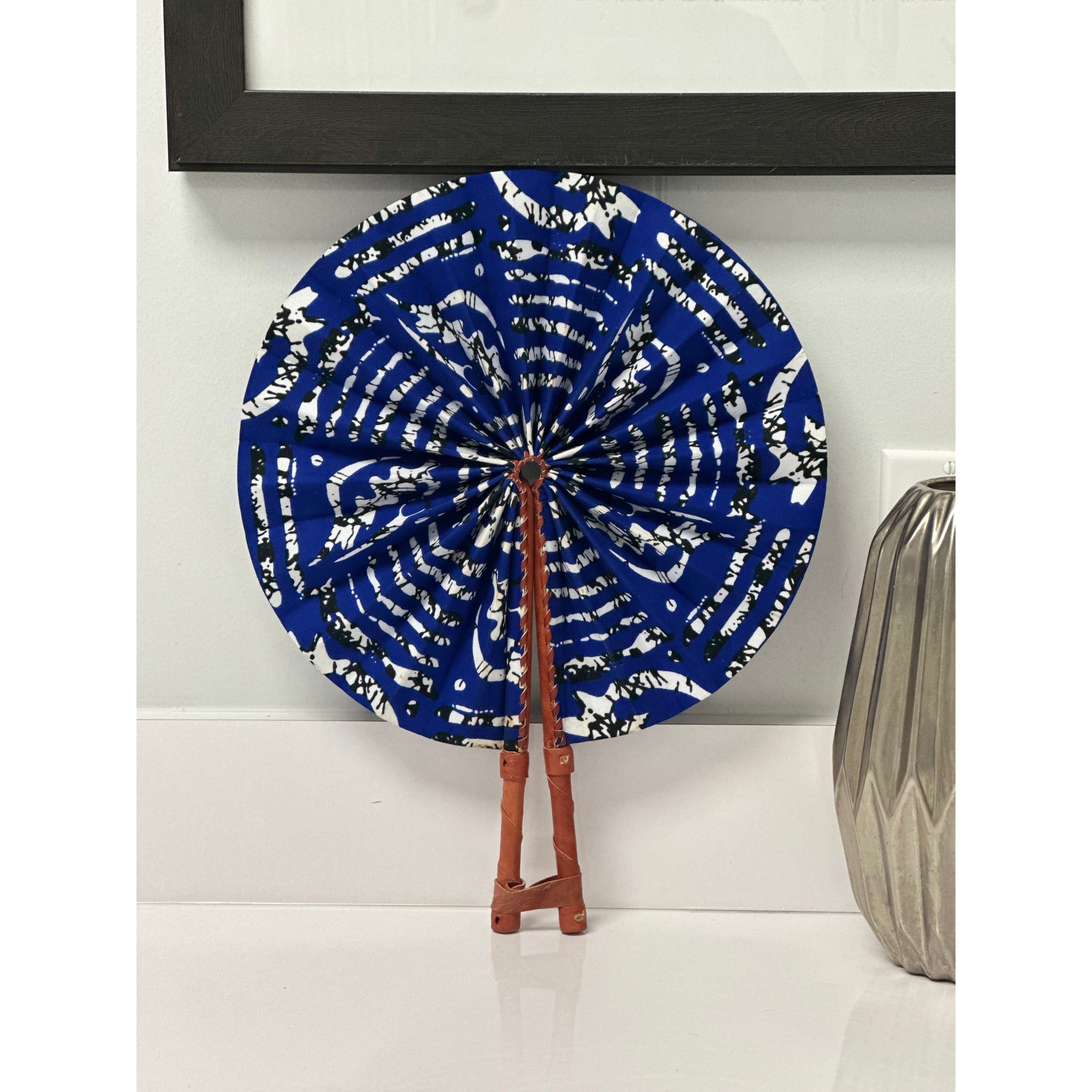 Asantewaa African print folding fan