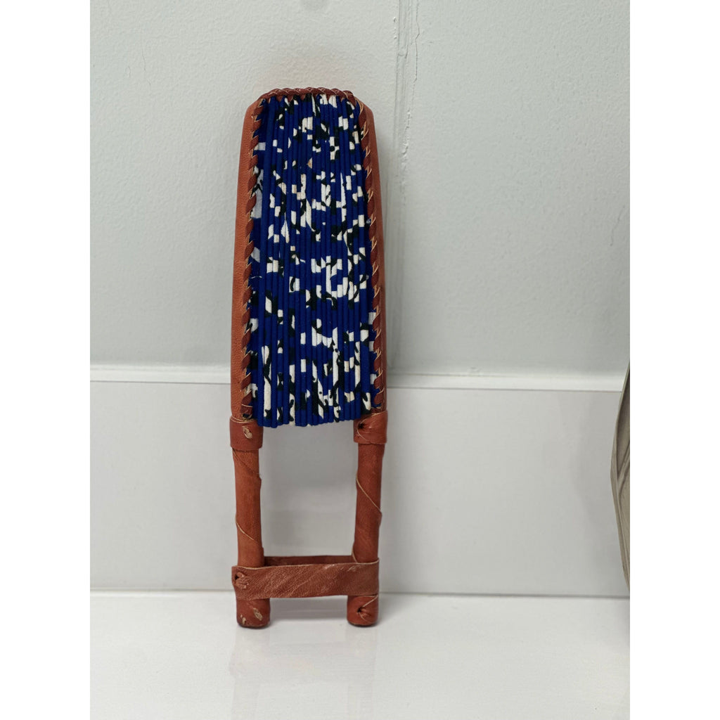 Pokuaa African print folding cloth fan