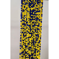 Blue and yellow Africa waist beads