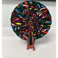 Akua African print folding fan