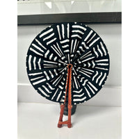 Naabea African print folding fan