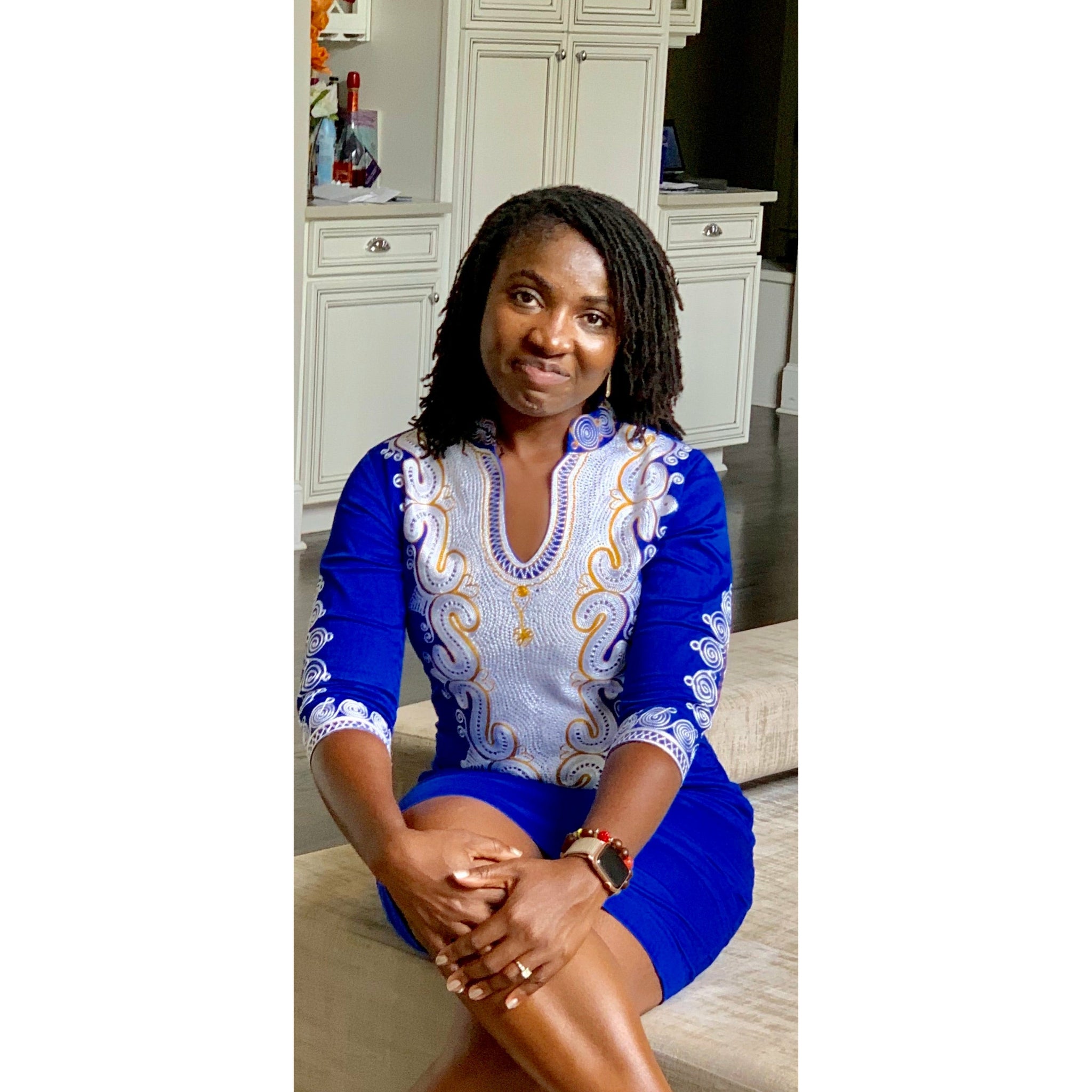 Lady of Wakanda Embroidery Dress