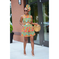 Liz African Print Romper