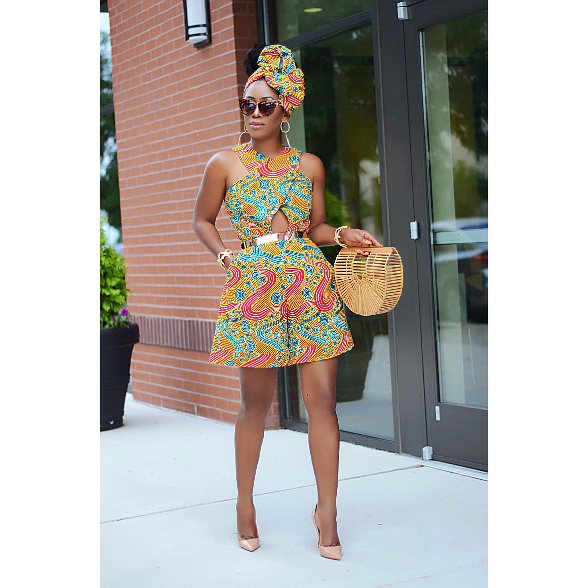 Amazon.com: Dashiki African Dress for Women Bazin Riche One-Shoulder Sexy  Slash Neck Wedding Party Dress Traditional African Clothing : Clothing,  Shoes & Jewelry