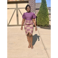 Nora Kente Asymmetric Skirt