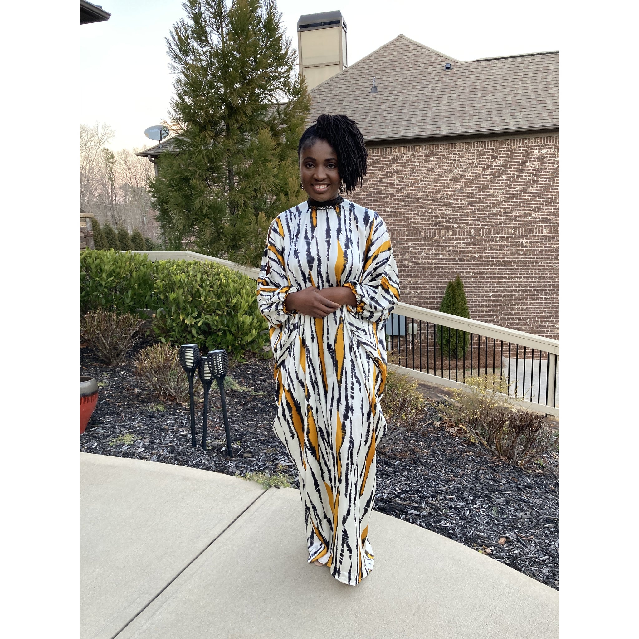 High Neck luxury Kaftan (One size fits most)