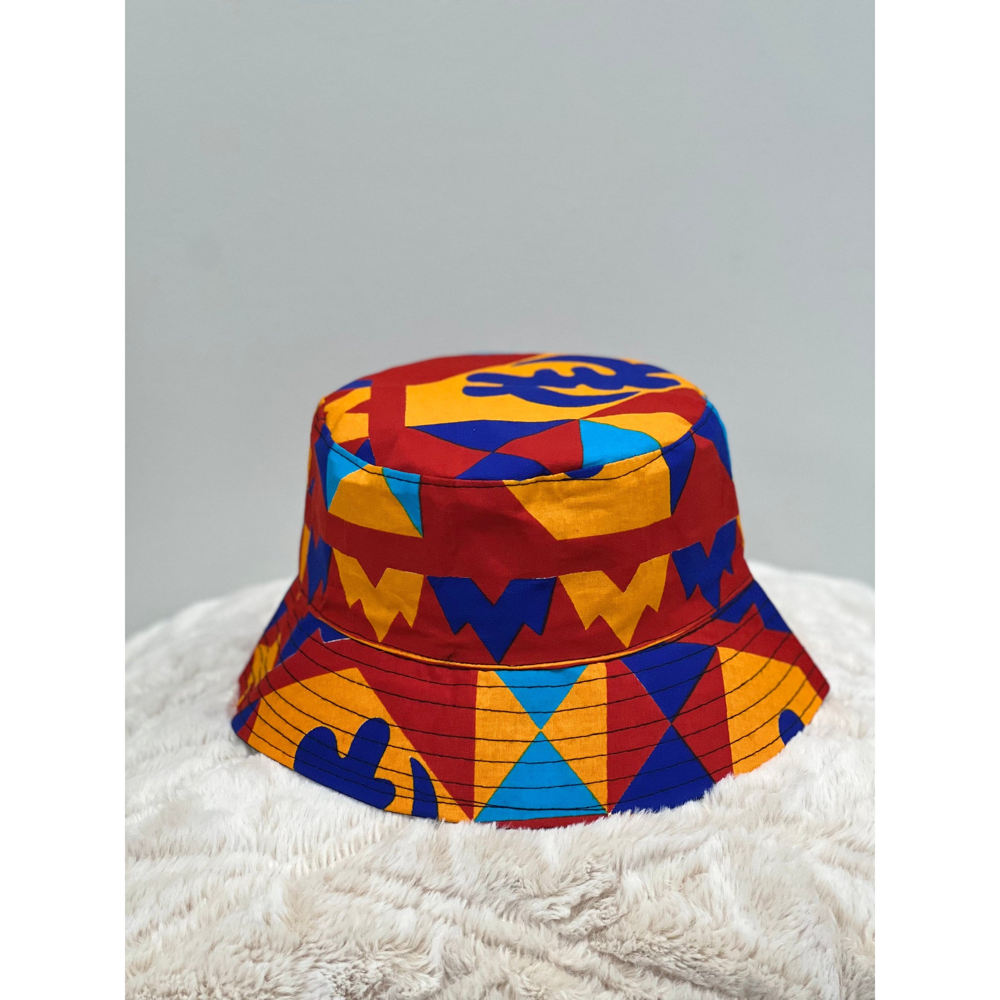 African Print bucket hat (Adinkra 3)