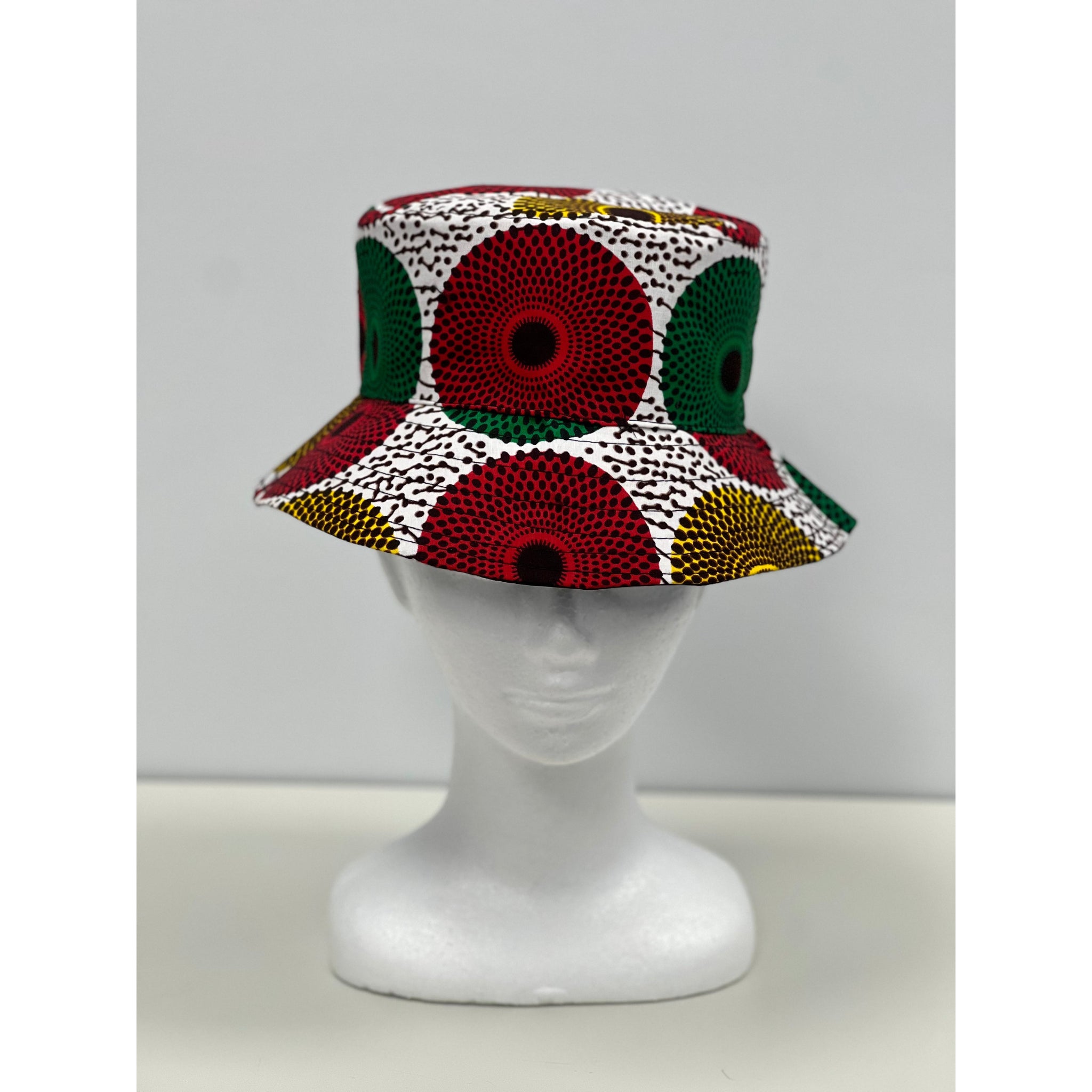 African Print bucket hat (Circles)