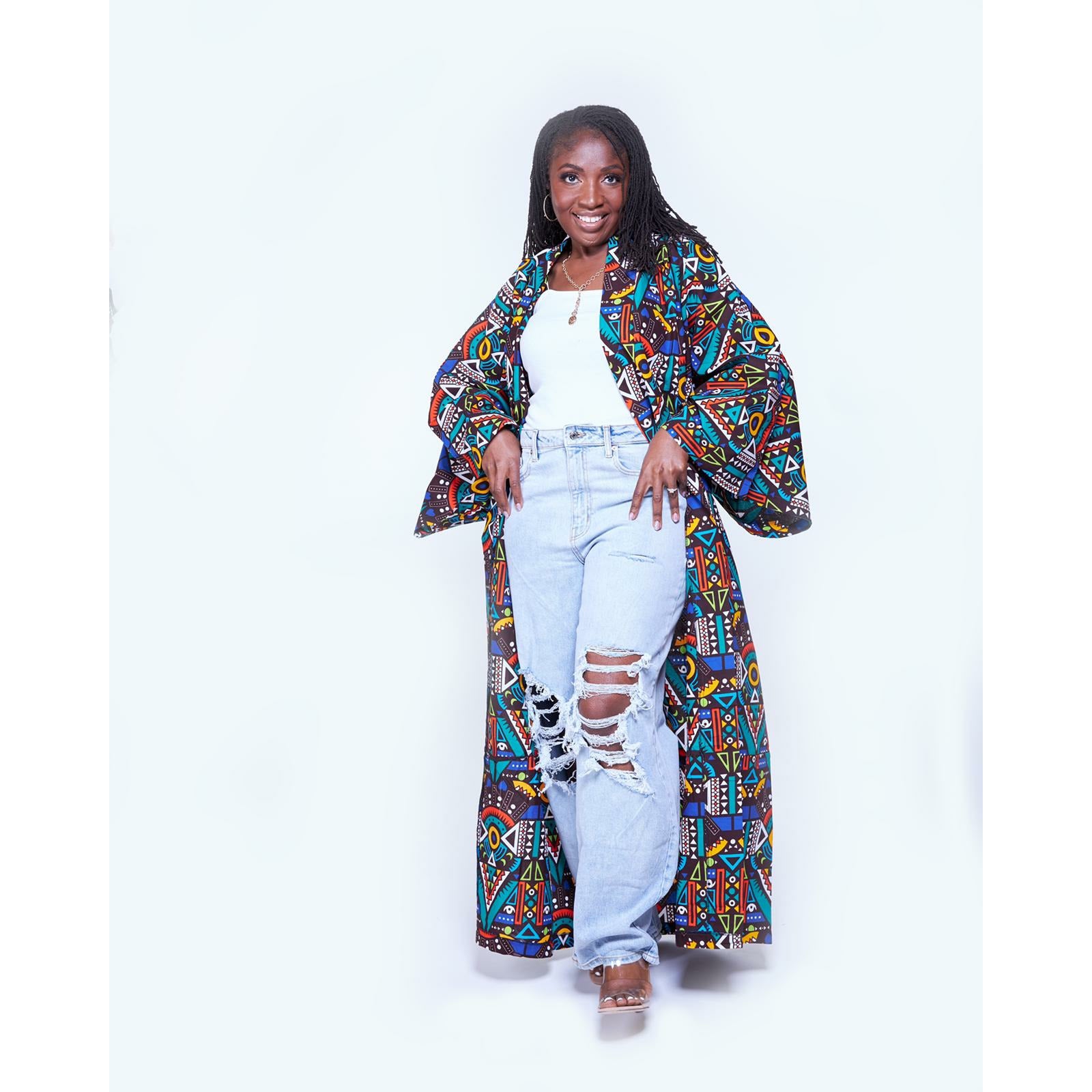 Zuri African Kimono Jacket – Awura's Wardrobe