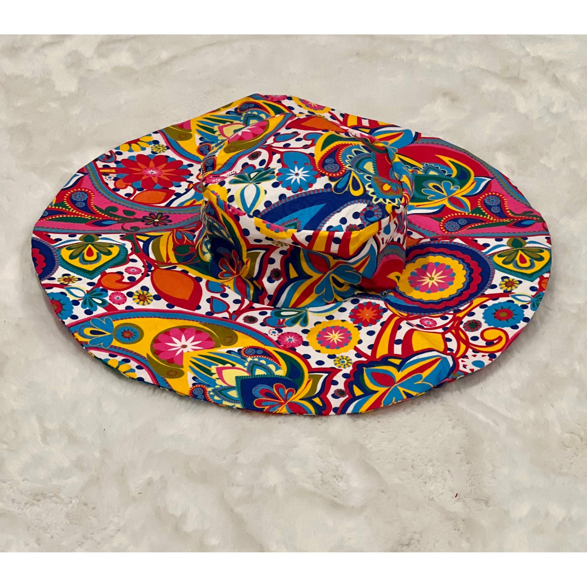 Satin Lined African Print Summer/Beach hat