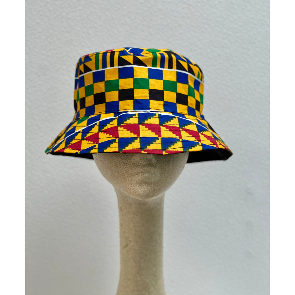 African decorative Sun hats, African Ankara Design sunhats Length Tribal Sun hats Multi-Colored festive Sun hats fits plus sizes