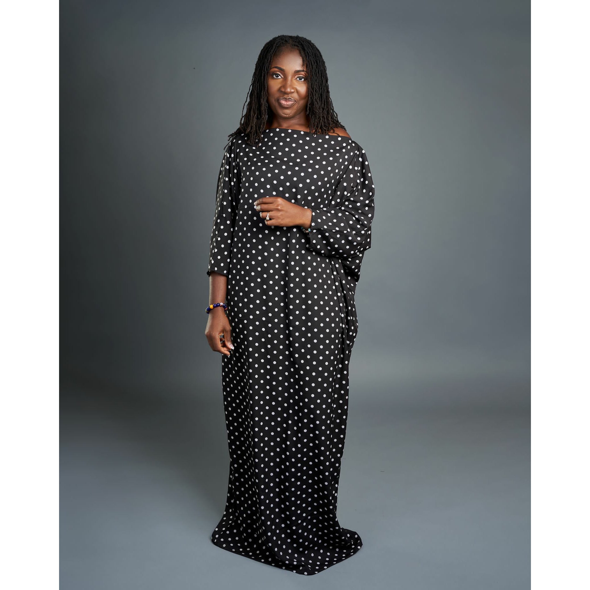 Boat Neck Luxury Handmade Kaftan (Two sizes)