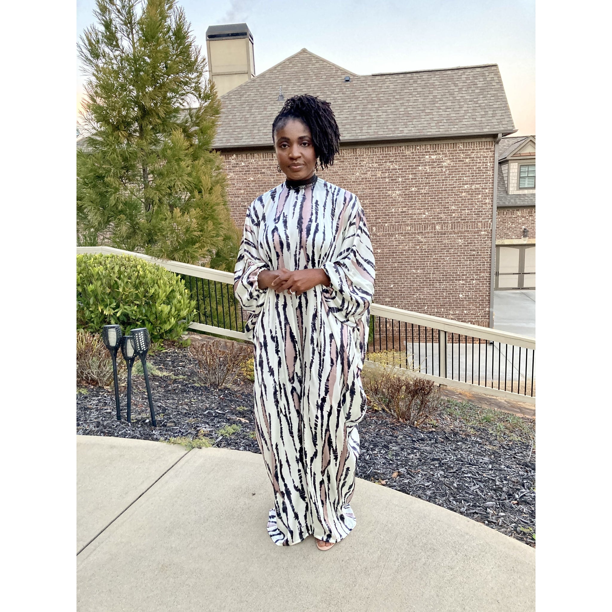 High Neck luxury Kaftan (One size fits most)