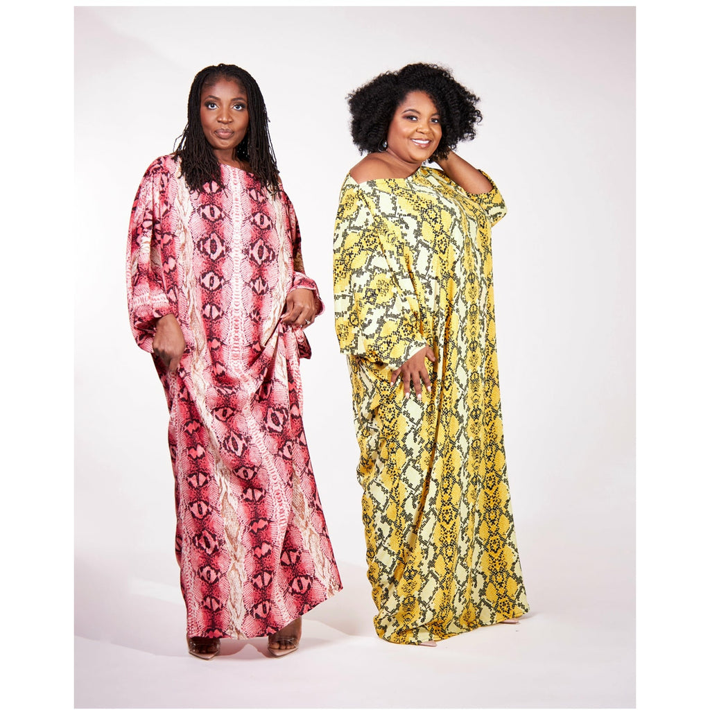 Slit Neck Luxury  Kaftan ( One size fits most)