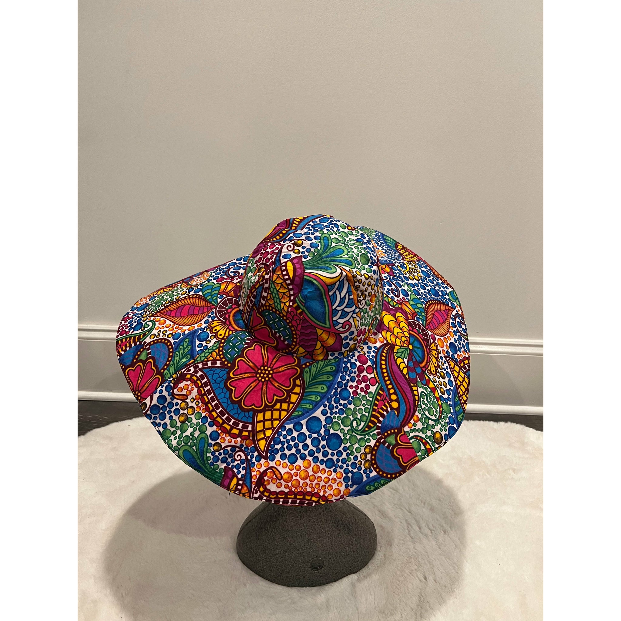 African Print Summer/beach hat