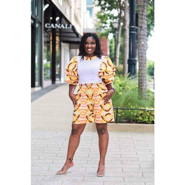 beautiful African print romper