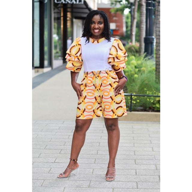 beautiful African print romper