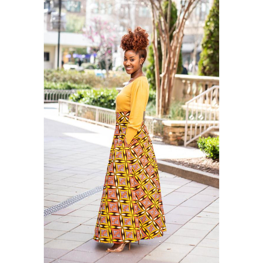 Limitless African Print Maxi Skirt with Pockets – Awura's Wardrobe